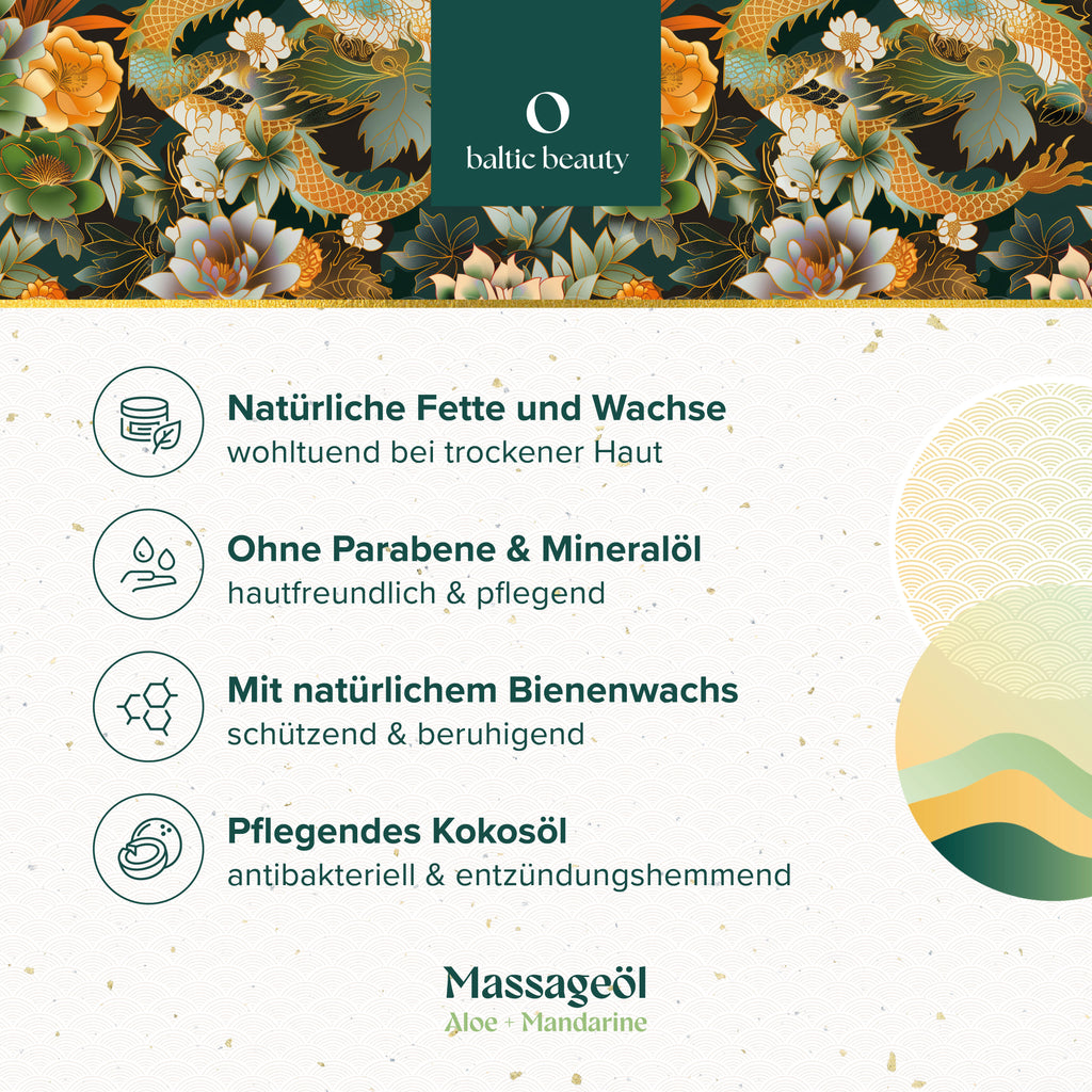 Massagekerze - Aloe und Mandarine