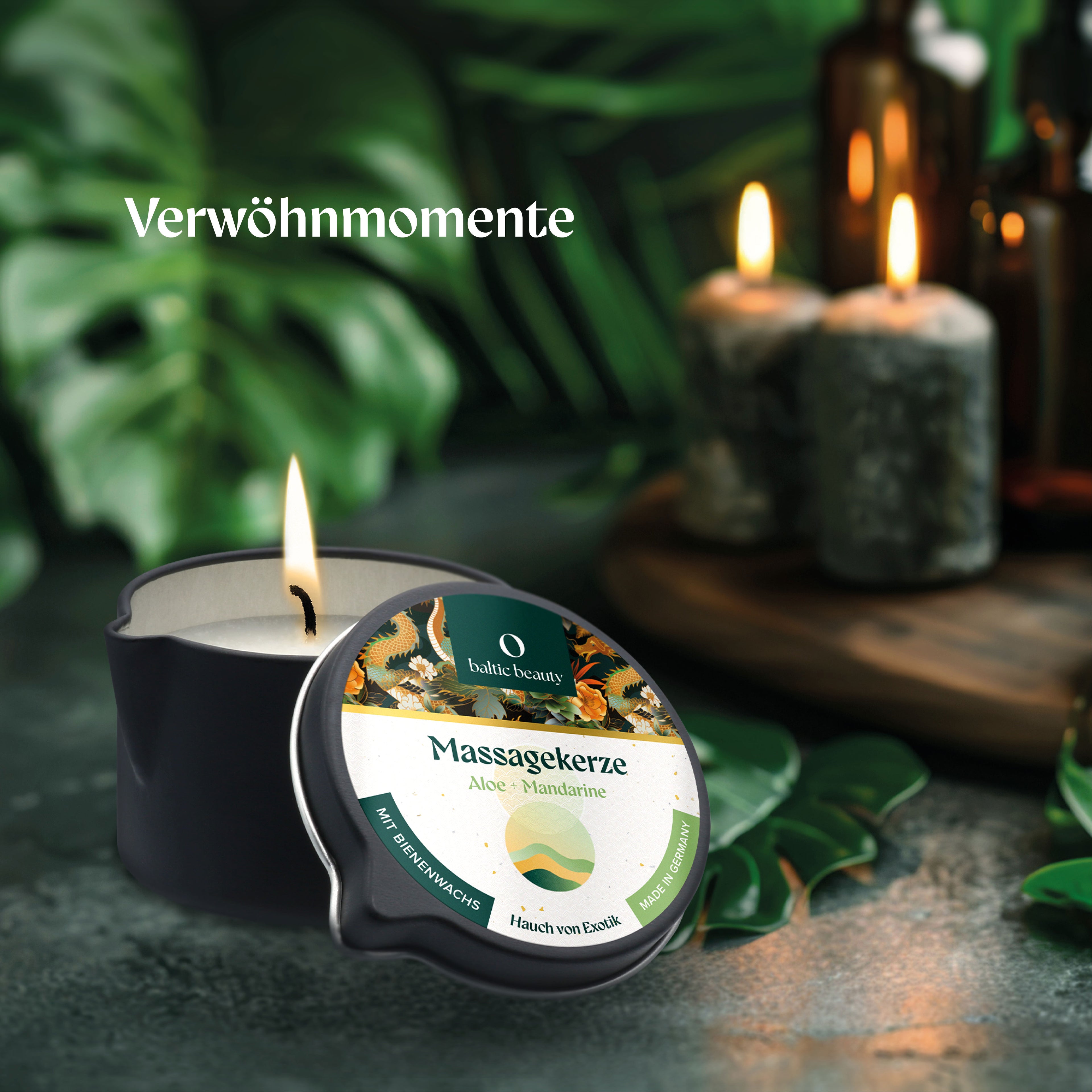 Massagekerze - Aloe und Mandarine