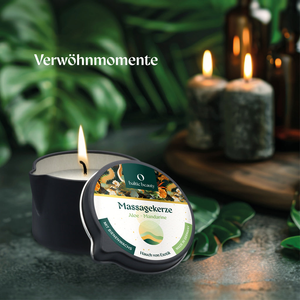 Massagekerze Aloe und Mandarine