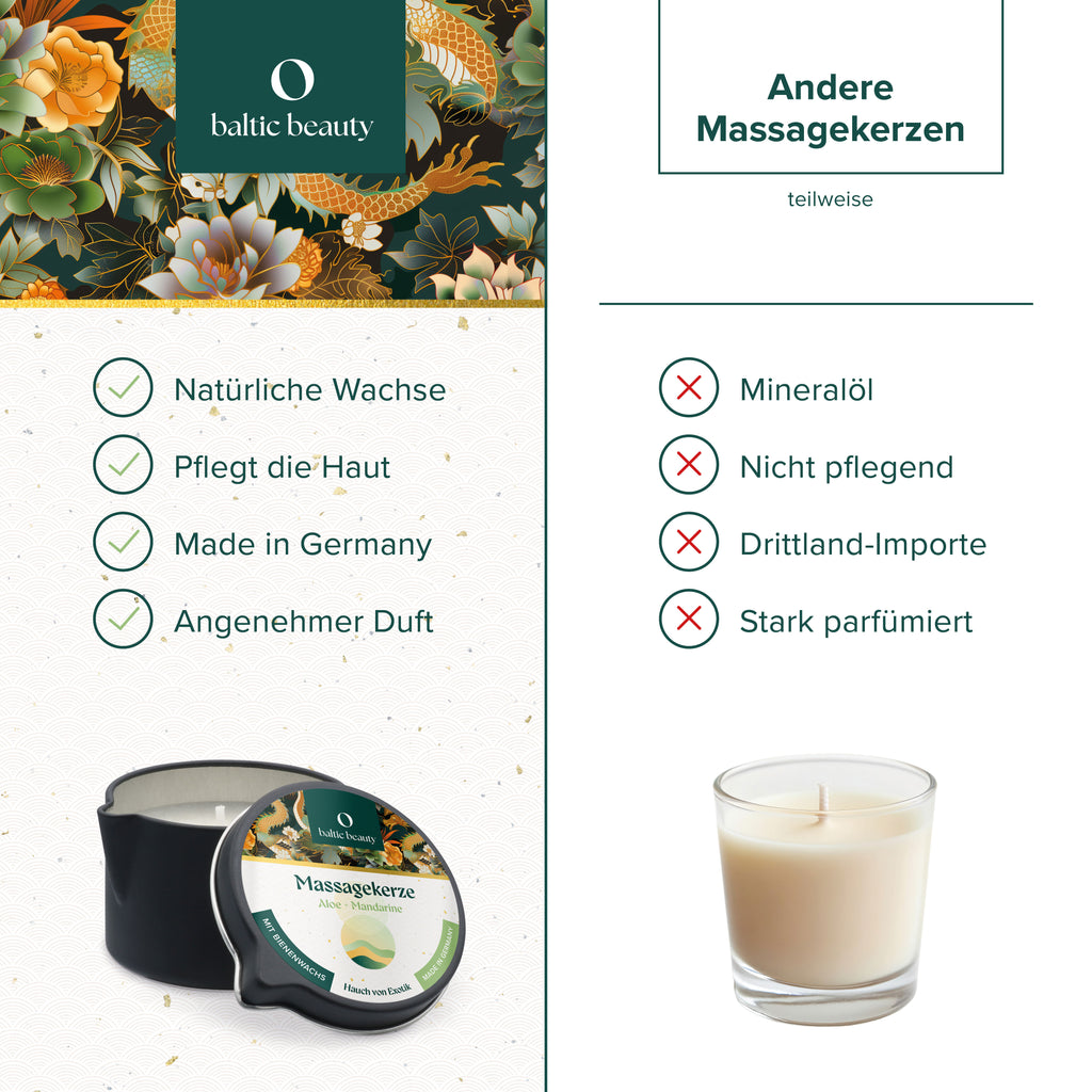 Massagekerze Aloe und Mandarine